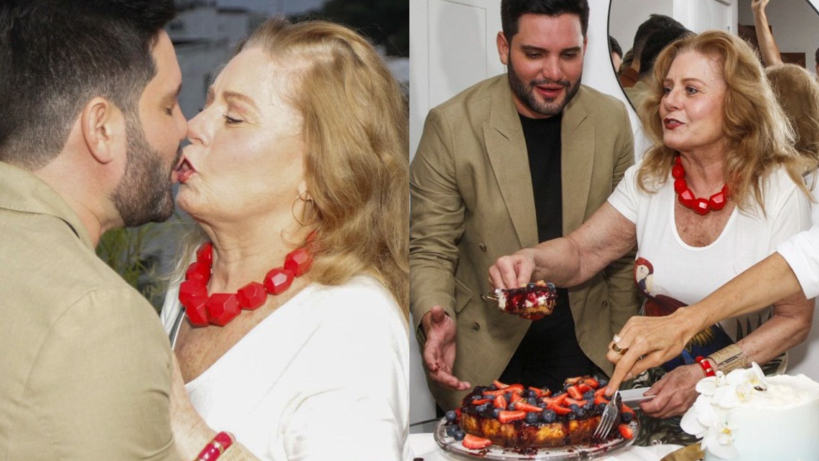 Vera Fischer dá festão em sua cobertura para celebrar seus 72 anos