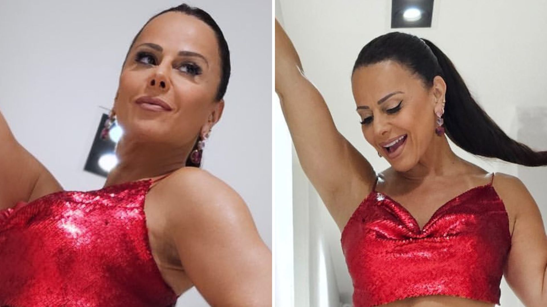 Recauchutada! De barriga de fora, Viviane Araújo exibe resultado de lipo de última geração