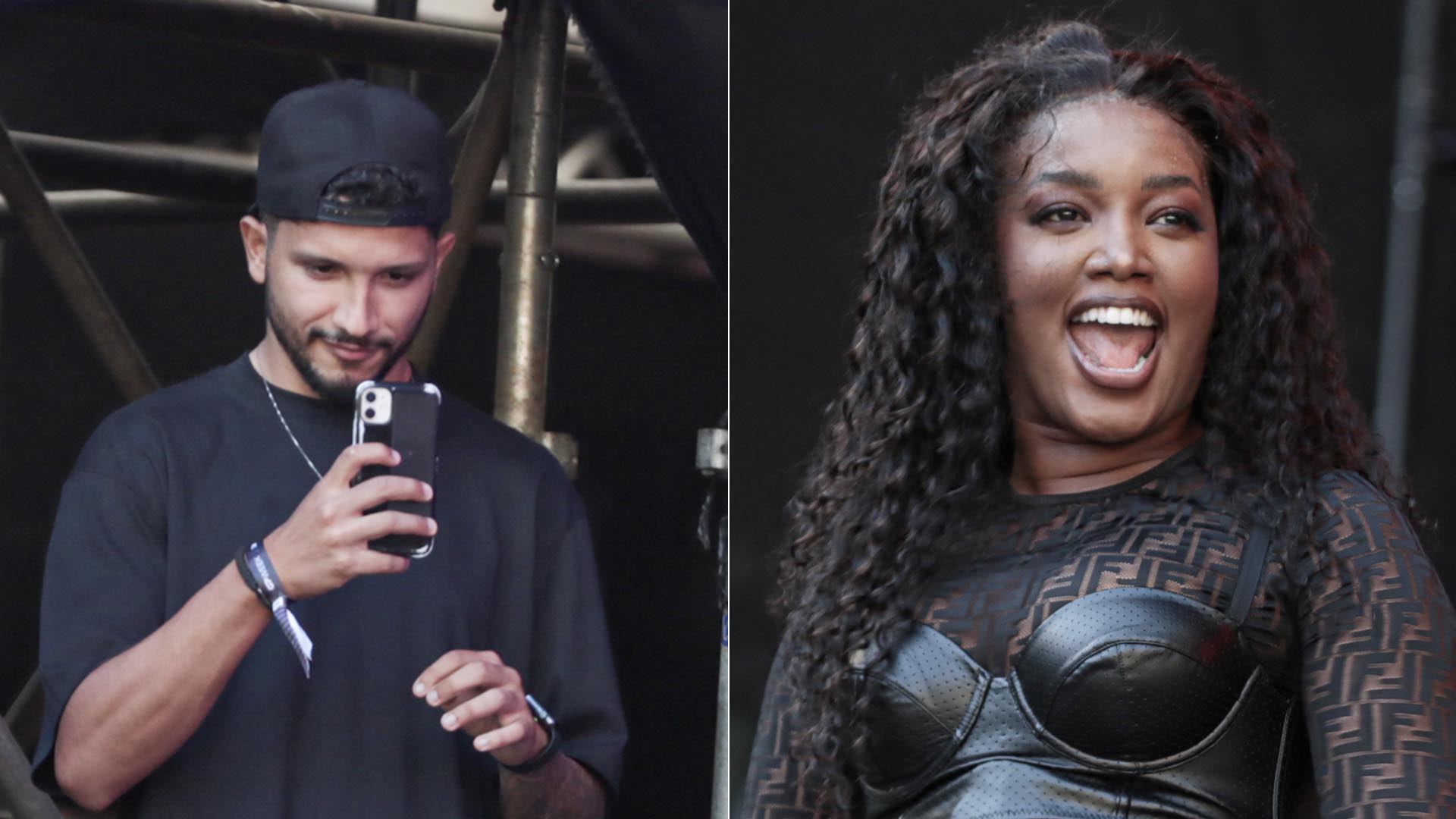 Namorado de Iza tieta a cantora em novo show