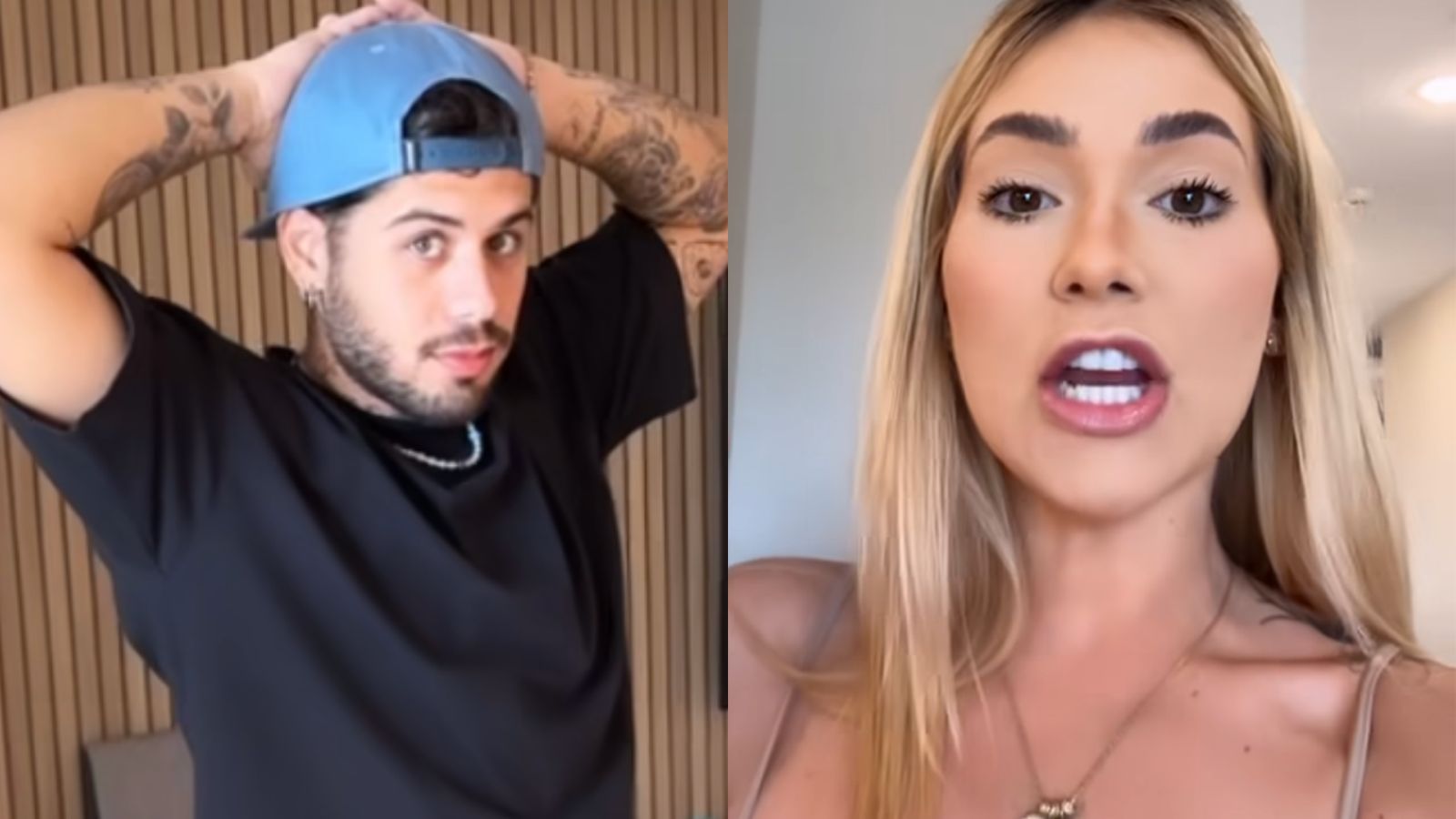 Zé Felipe veste cropped e recebe reprovação da esposa, Virginia: “Tá horrível”