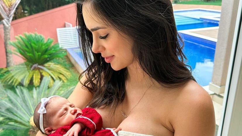 Bruna Biancardi mostra quarto ‘improvisado’ de Mavie: ‘Enquanto o dela não fica pronto’