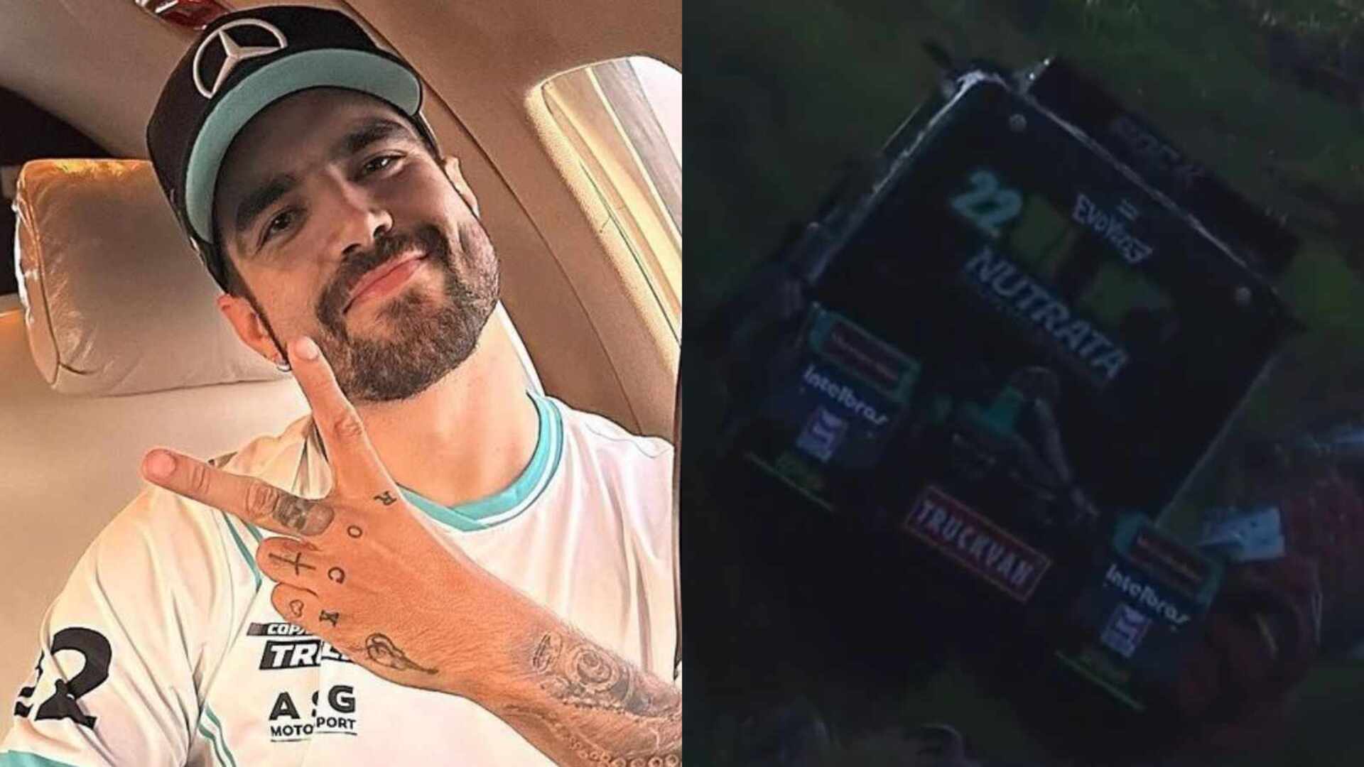 Caio Castro sofre forte acidente na Copa Truck