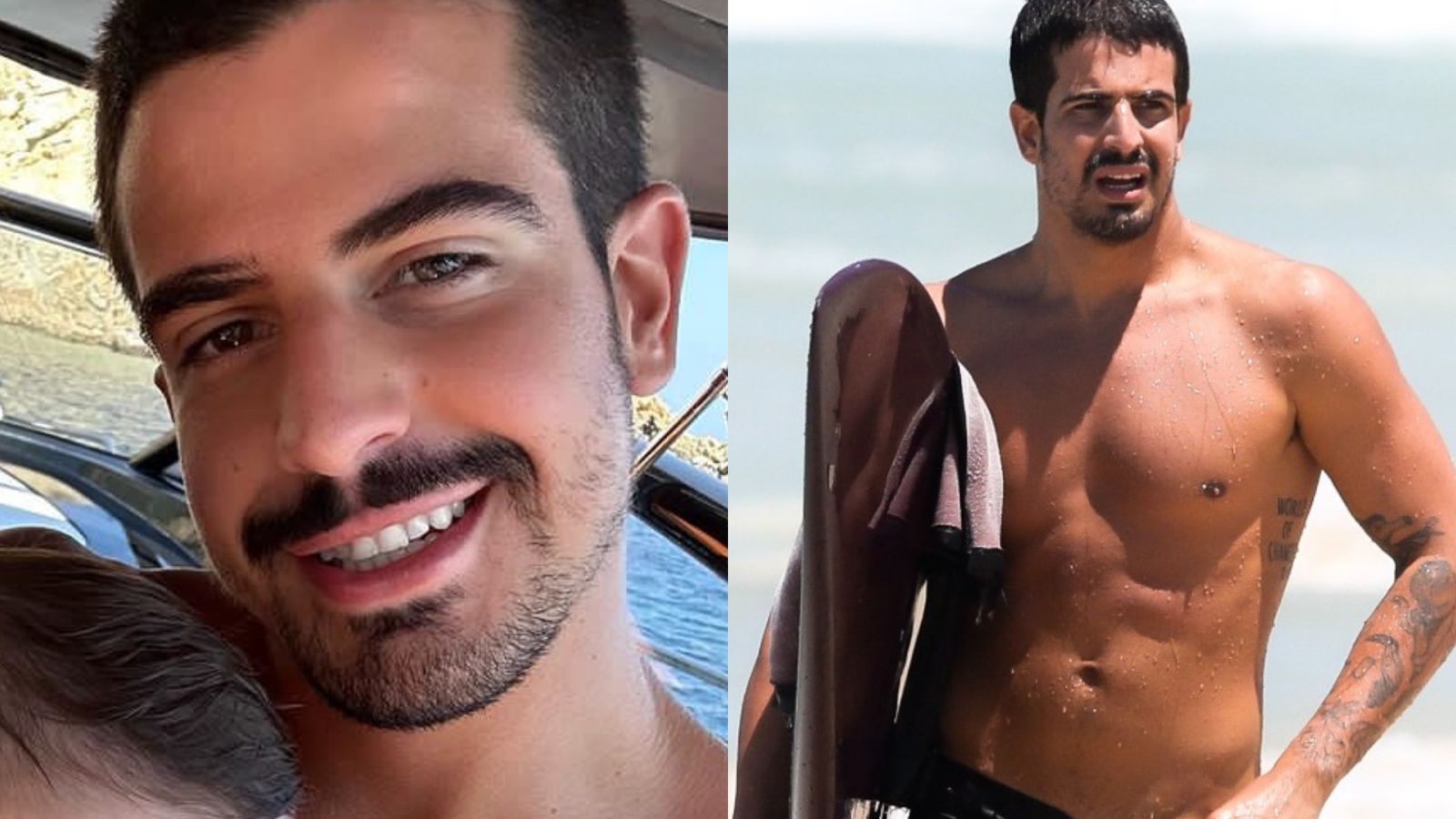 Enzo Celulari atrai olhares durante rara aparição em praia no Rio de Janeiro