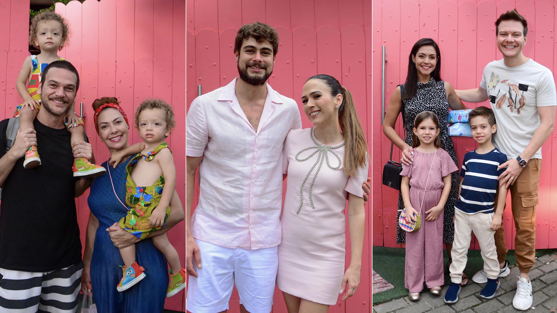 Famosos levam os filhos para o aniversário da filha de Tata Werneck e Rafael Vitti