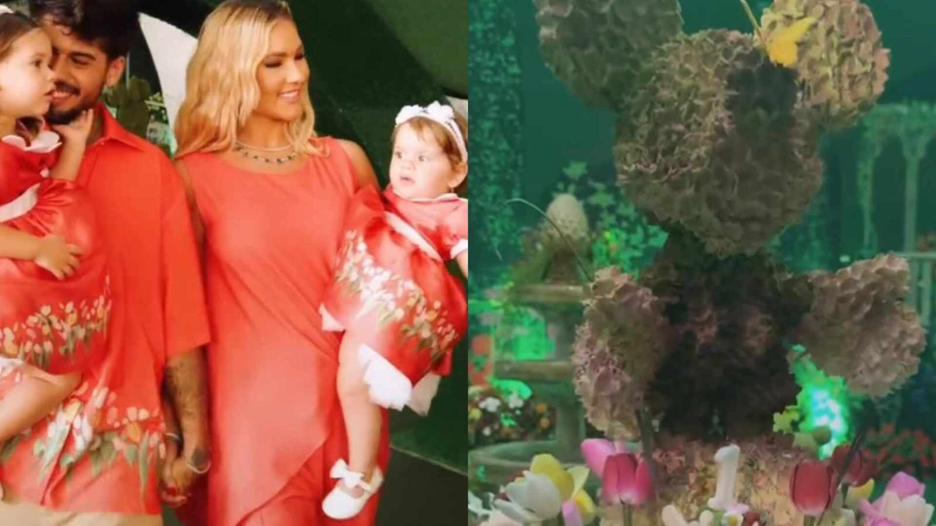 Festa de Maria Flor tem bolo de R$ 50 mil e lembrancinhas luxuosas; veja
