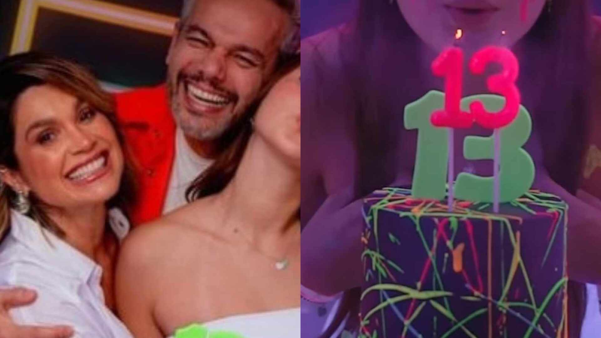 Flávia Alessandra faz festão neon para os 13 anos da filha caçula; veja os detalhes