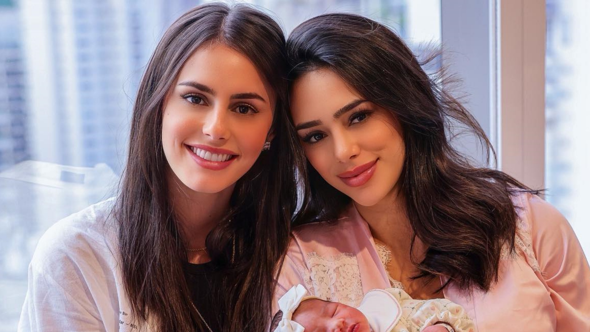 Irmã de Bruna Biancardi conhece a sobrinha, Mavie: “Felicidade nem cabe no peito”