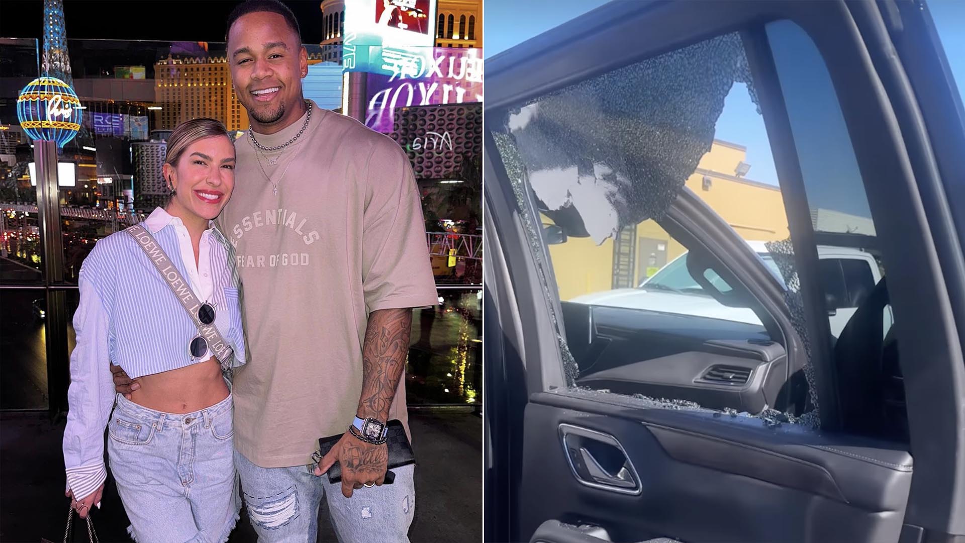 Carro de Léo Santana e Lorena Improta é alvo de assalto nos EUA