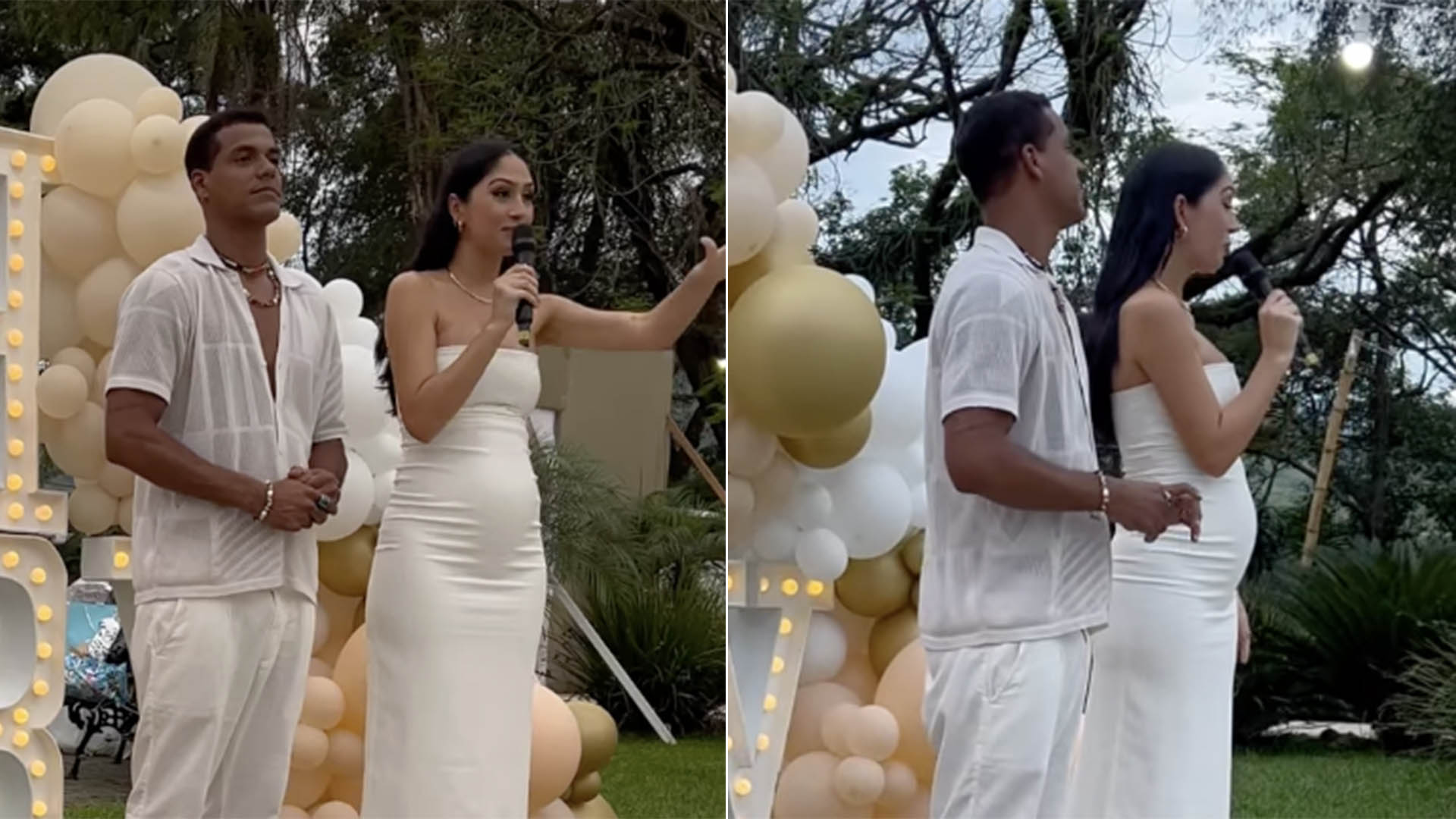 Marcello Melo Jr faz chá revelação para descobrir o sexo do segundo filho