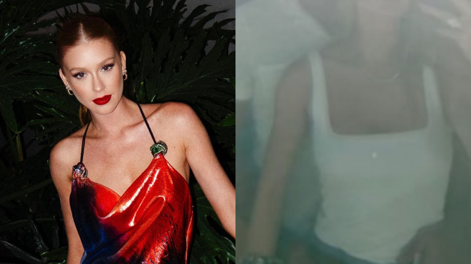 Marina Ruy Barbosa surge agarradinha com o namorado em homenagem de aniversário