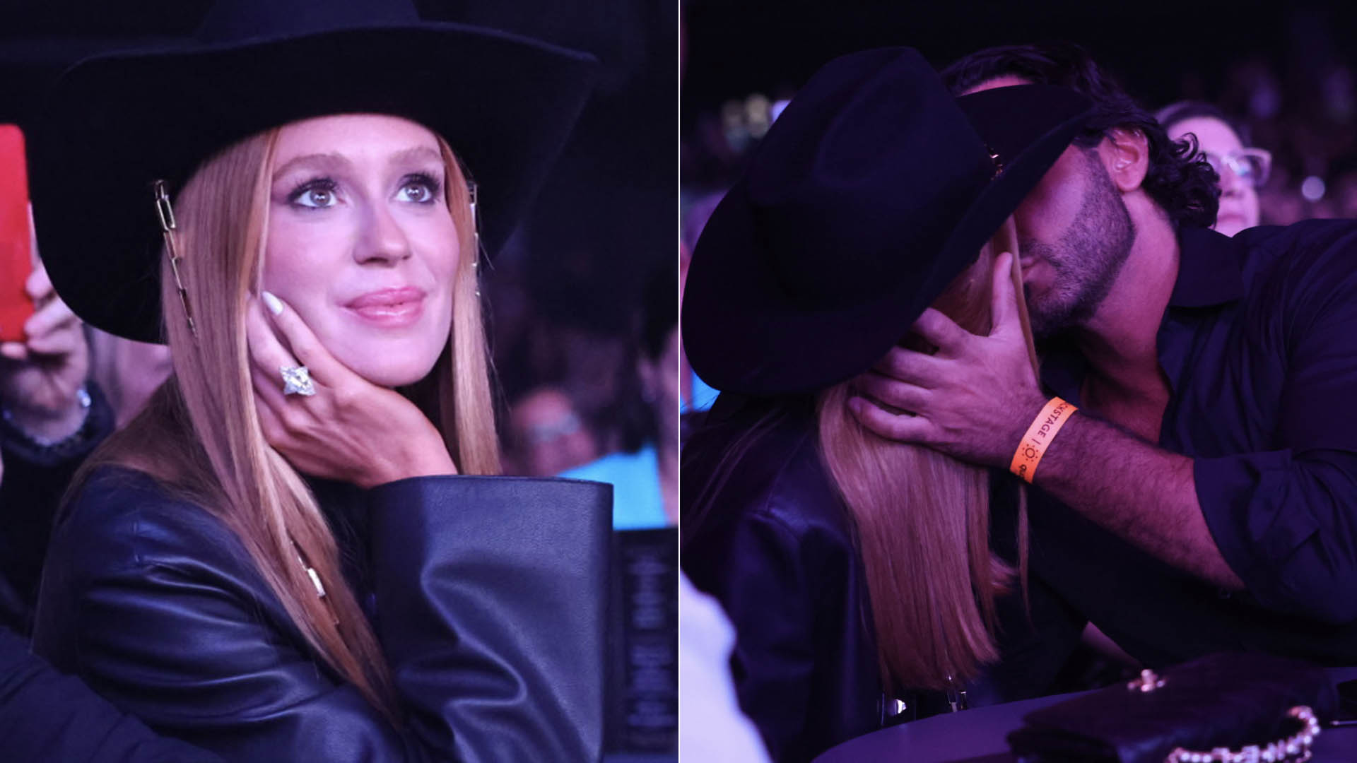 Marina Ruy Barbosa surge aos beijos com seu novo namorado em show