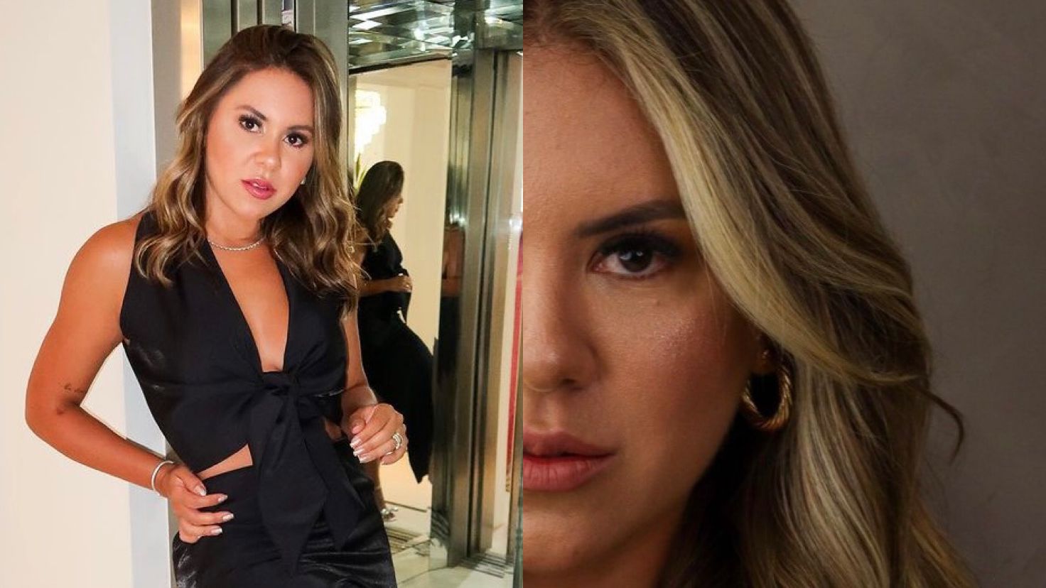 Natália Toscano aparece loira e com fios mais longos