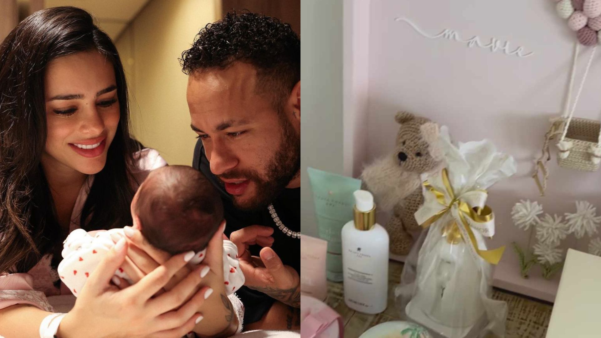 Bruna Biancardi mostra detalhes de presentes recebidos por Mavie, filha de Neymar