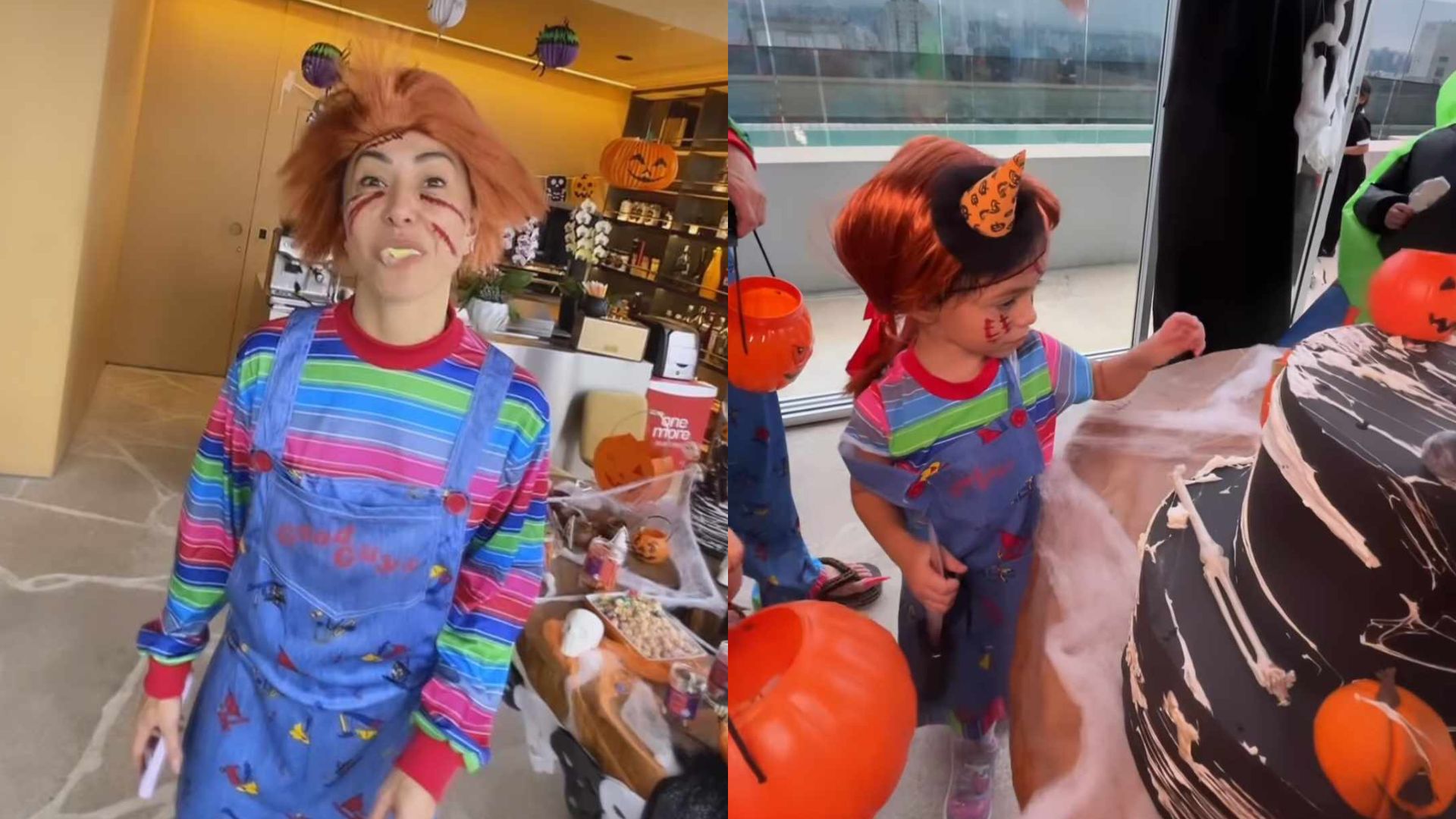 Sabrina Sato mostra os detalhes da festa de Halloween de sua filha Zoe