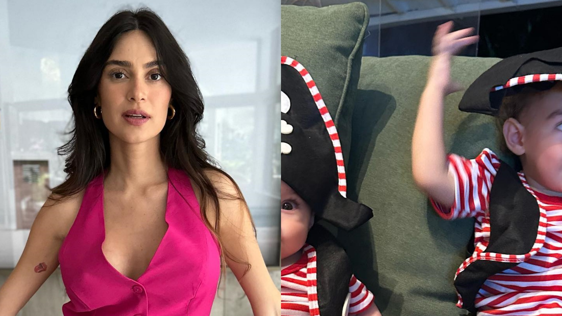 Thaila Ayala mostra os filhos fantasiados de piratas: “Excesso de fofura”