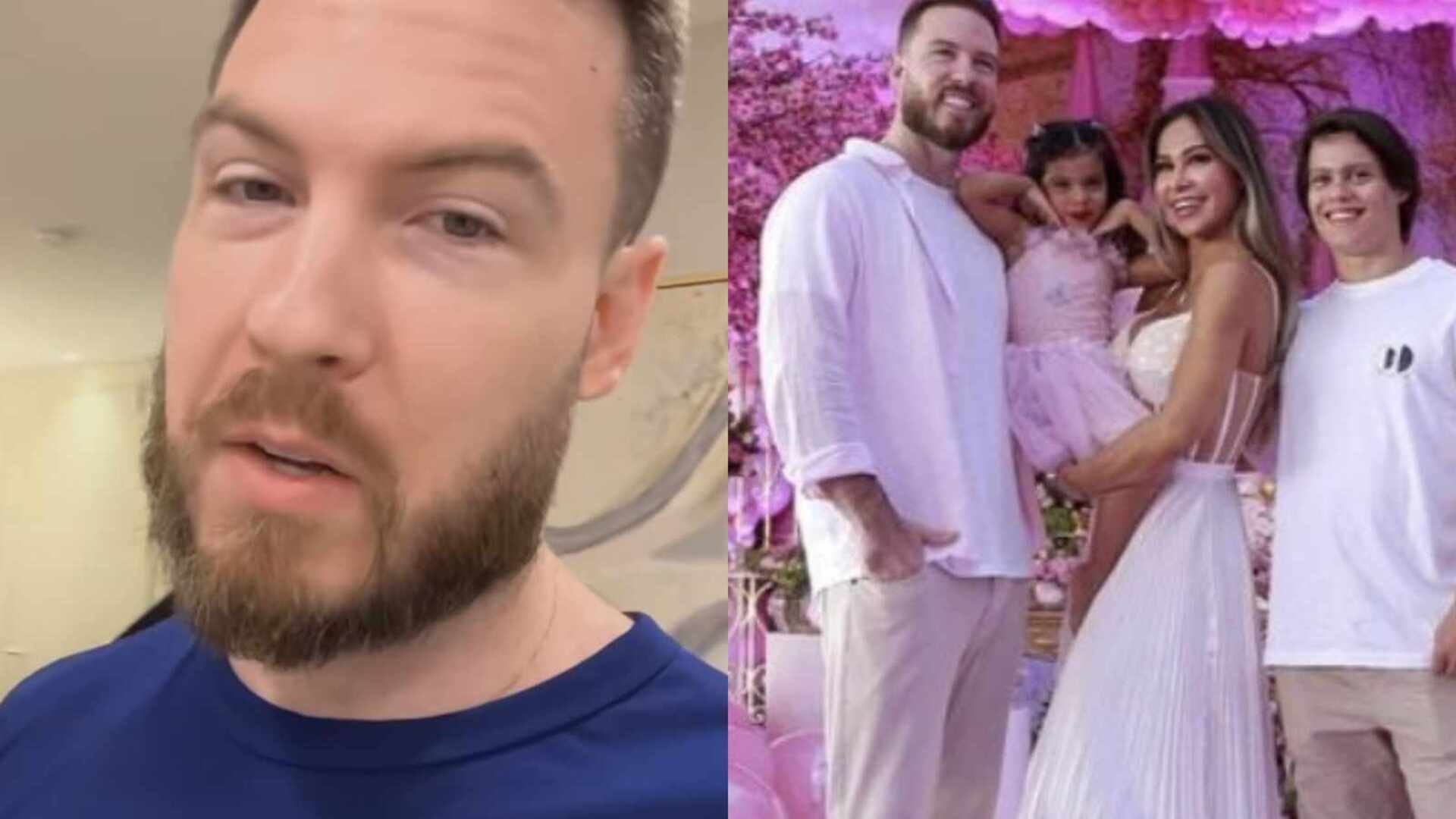Thiago Nigro rebate críticas após gastar fortuna na festa da filha de Maíra Cardi: ”Liberdade”