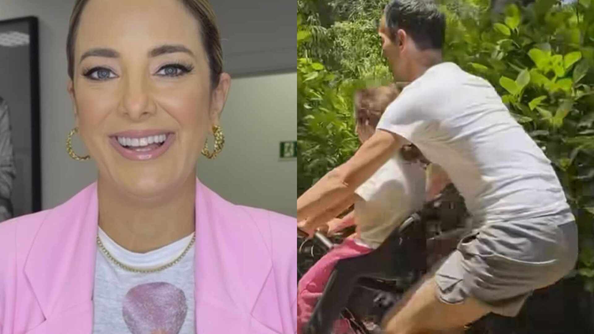 Ticiane Pinheiro mostra pernas de César Tralli em vídeo: ‘O segredo’