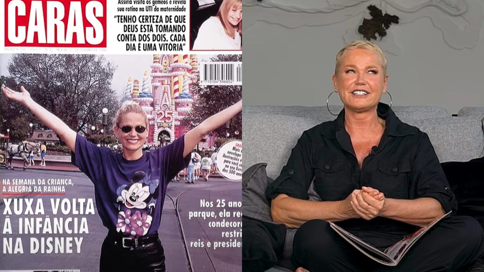 Xuxa relembra situação inusitada na Disney e se diverte: ‘Quase peguei o Pateta’