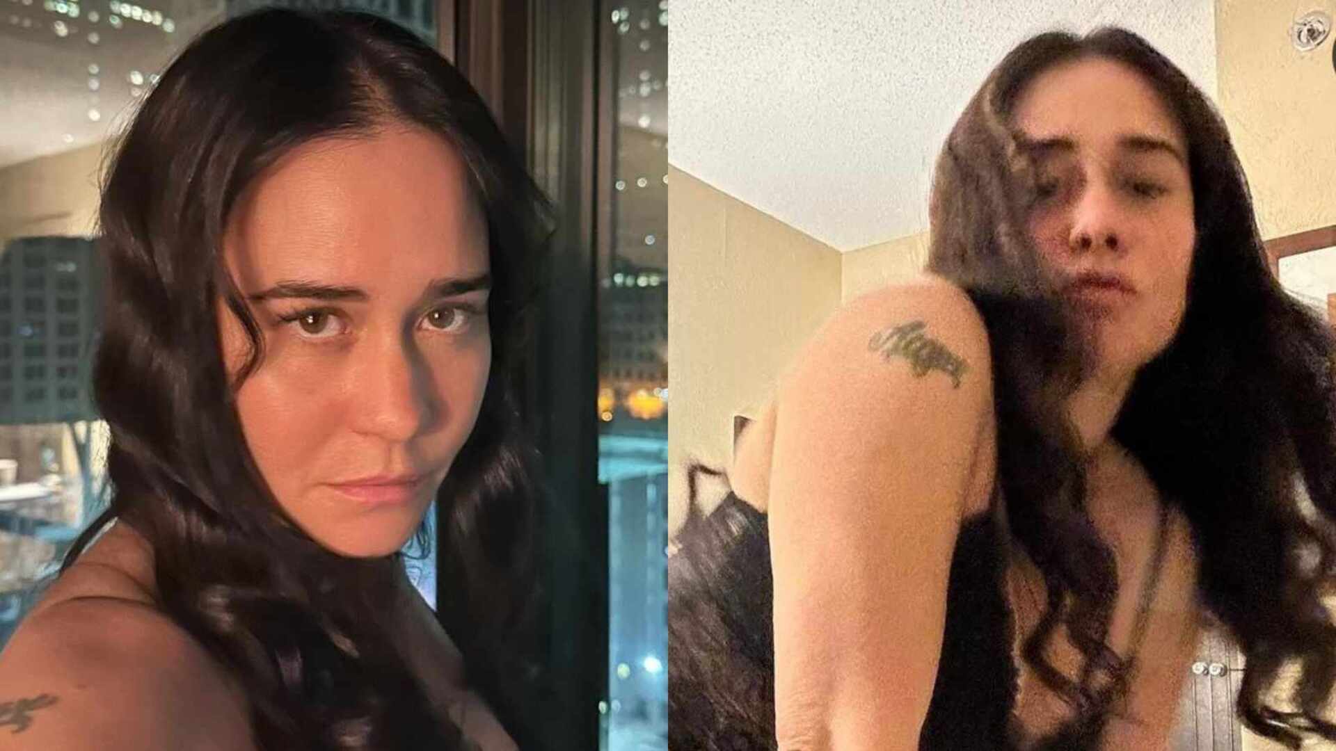 Alessandra Negrini causa ao se exibir em quarto só de roupa íntima: ”Gata”