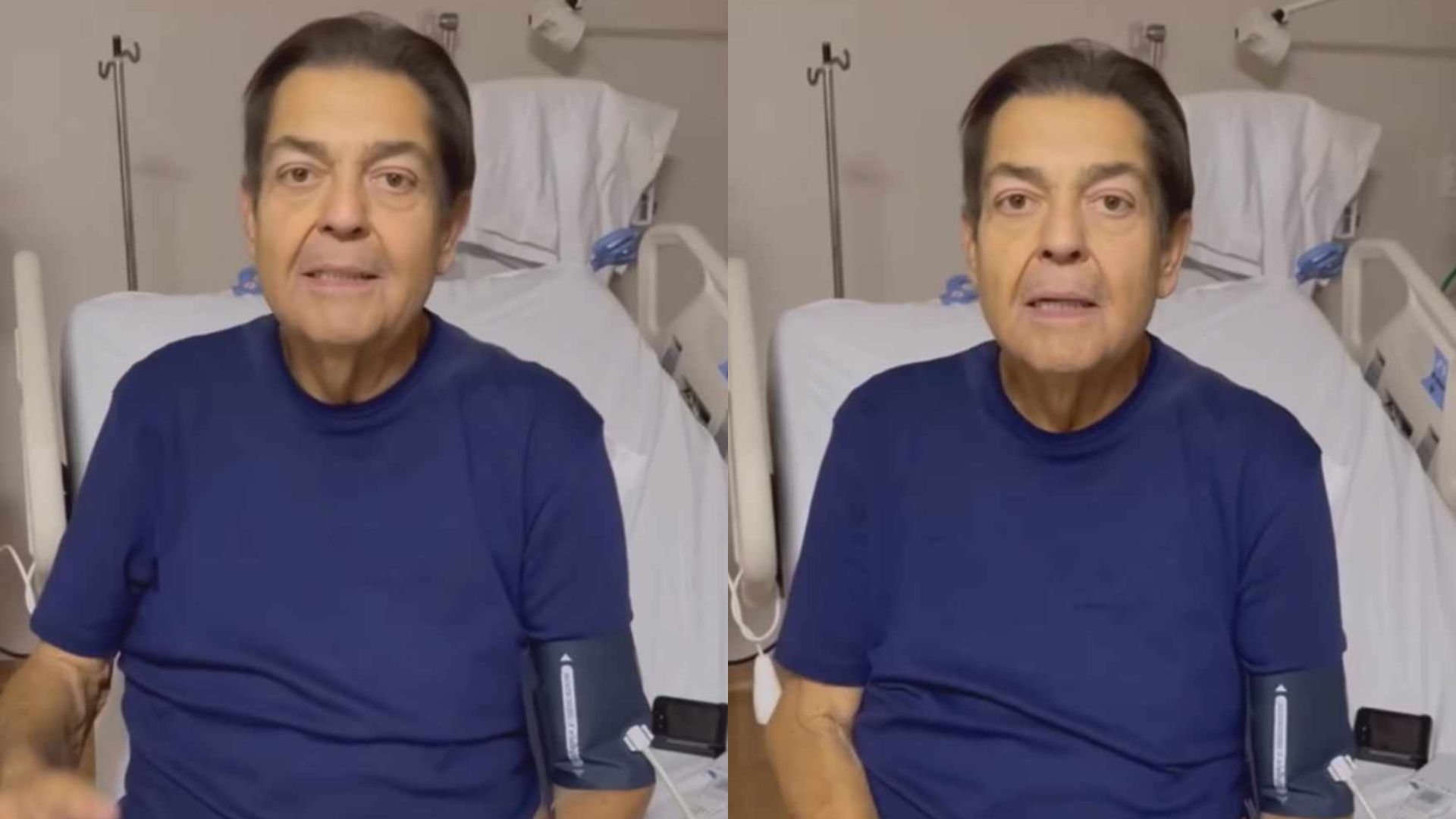 Faustão recebe alta hospitalar após internação para exames no coração