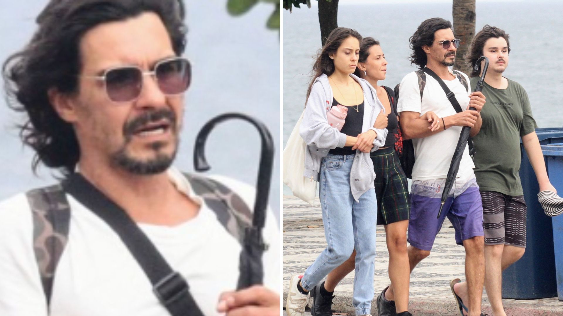 Não foi espontâneo! André Gonçalves “combinou” flagra de mãos dadas com os filhos