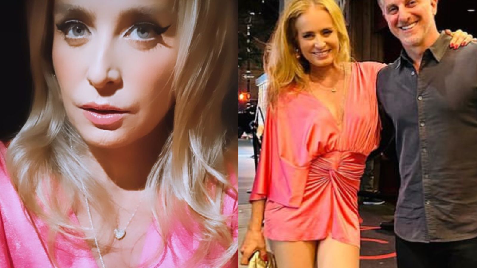 Ao lado de Luciano Huck, Angélica posa deslumbrante com vestido rosa: “Barbiezinha”