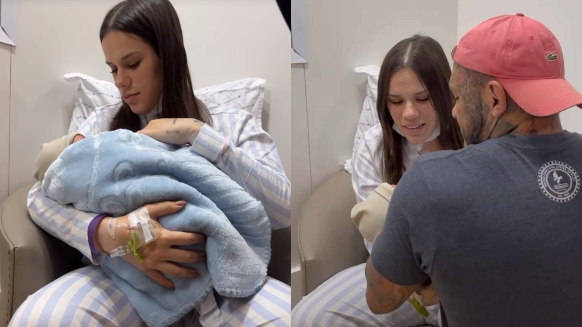 Após complicações no parto, namorada de Toguro conhece seu filho: “Minha felicidade”
