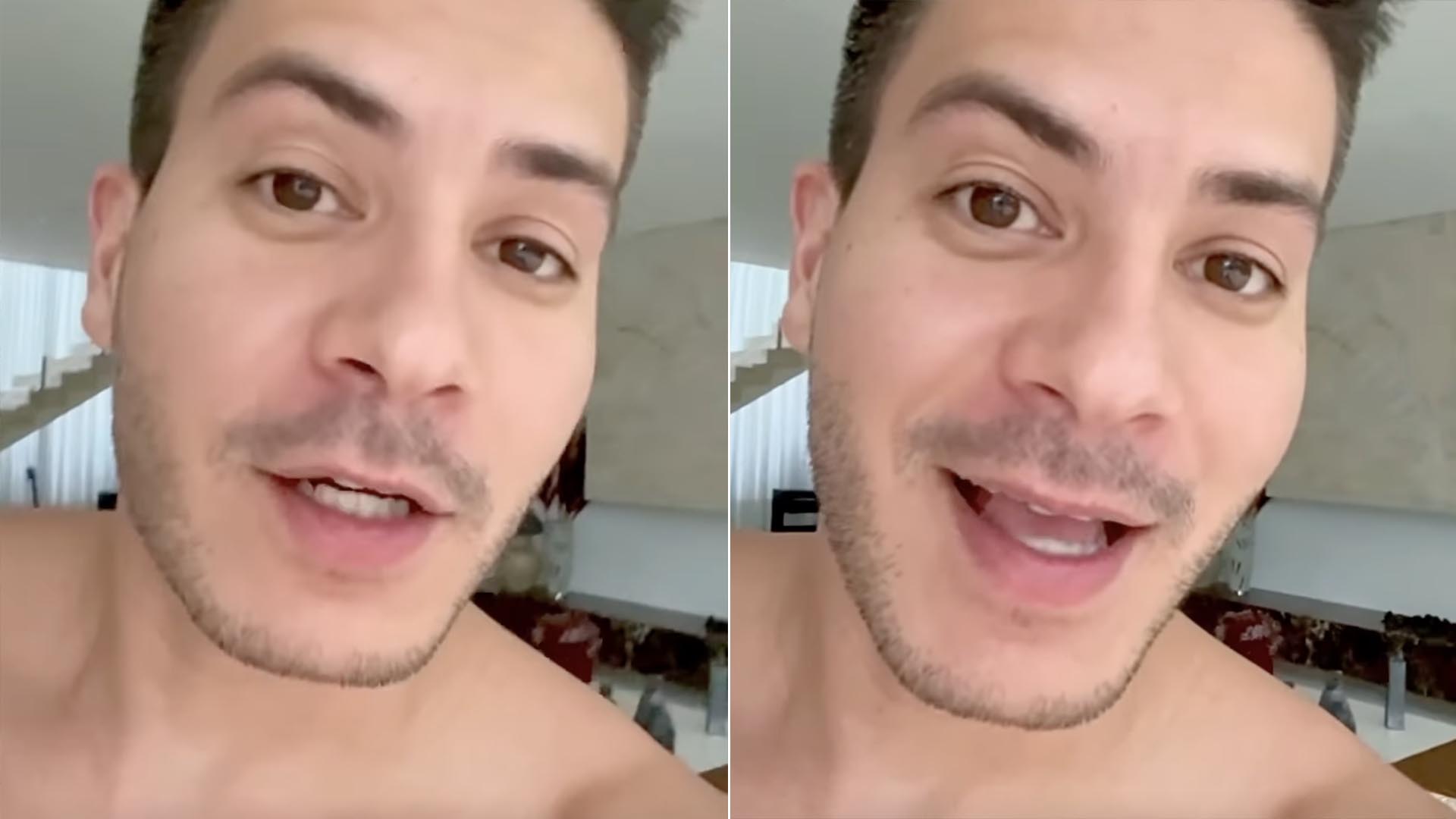 Arthur Aguiar reage ao ouvir seu nome em A Fazenda: ‘Não consigo entender’