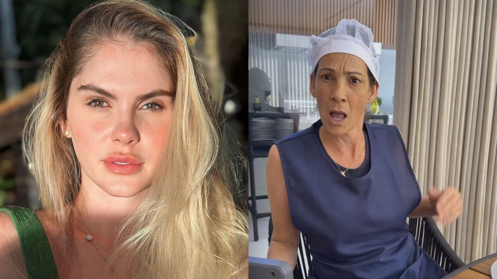 Bárbara Evans recebe crítica ao mostrar funcionária com uniforme e ela rebate: ‘Não fui obrigada’