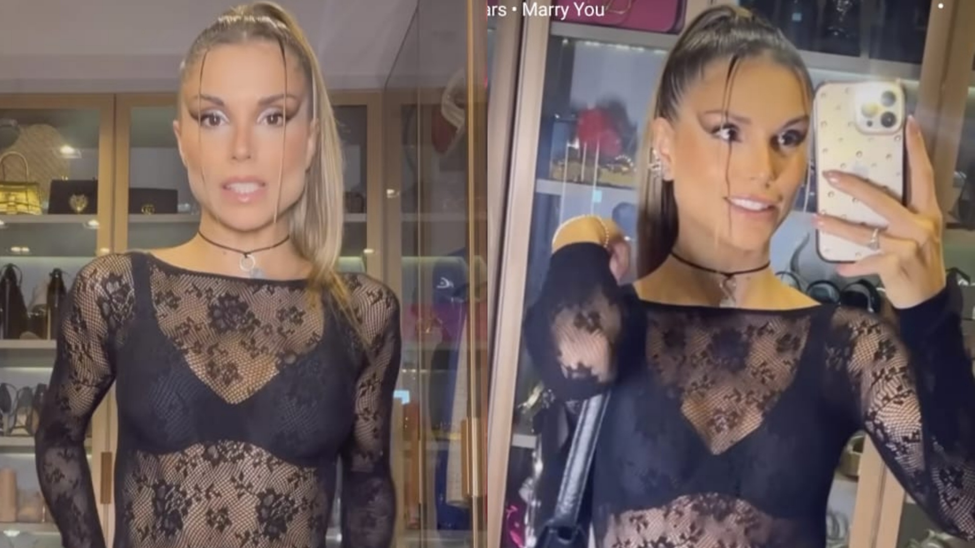 Flávia Viana combina look transparente com saia feita de cintos e divide web: ‘Acha que faz moda’