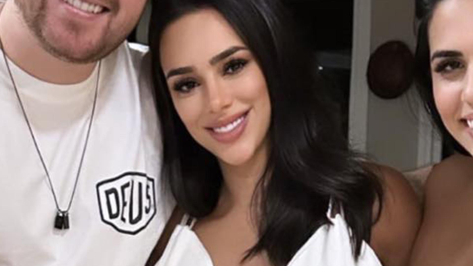 Bruna Biancardi faz rara aparição com os padrinhos de sua filha, Mavie