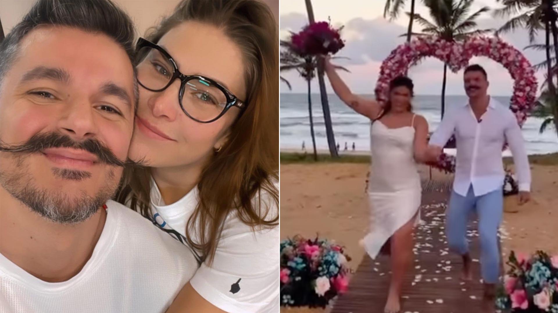 Priscila Fantin exibe vídeo de como foi sua renovação de votos do casamento