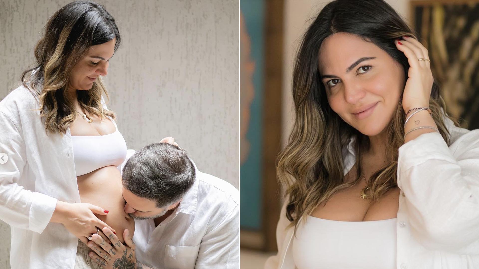 Após se casar na Sapucaí, Carol Sampaio revela que está grávida
