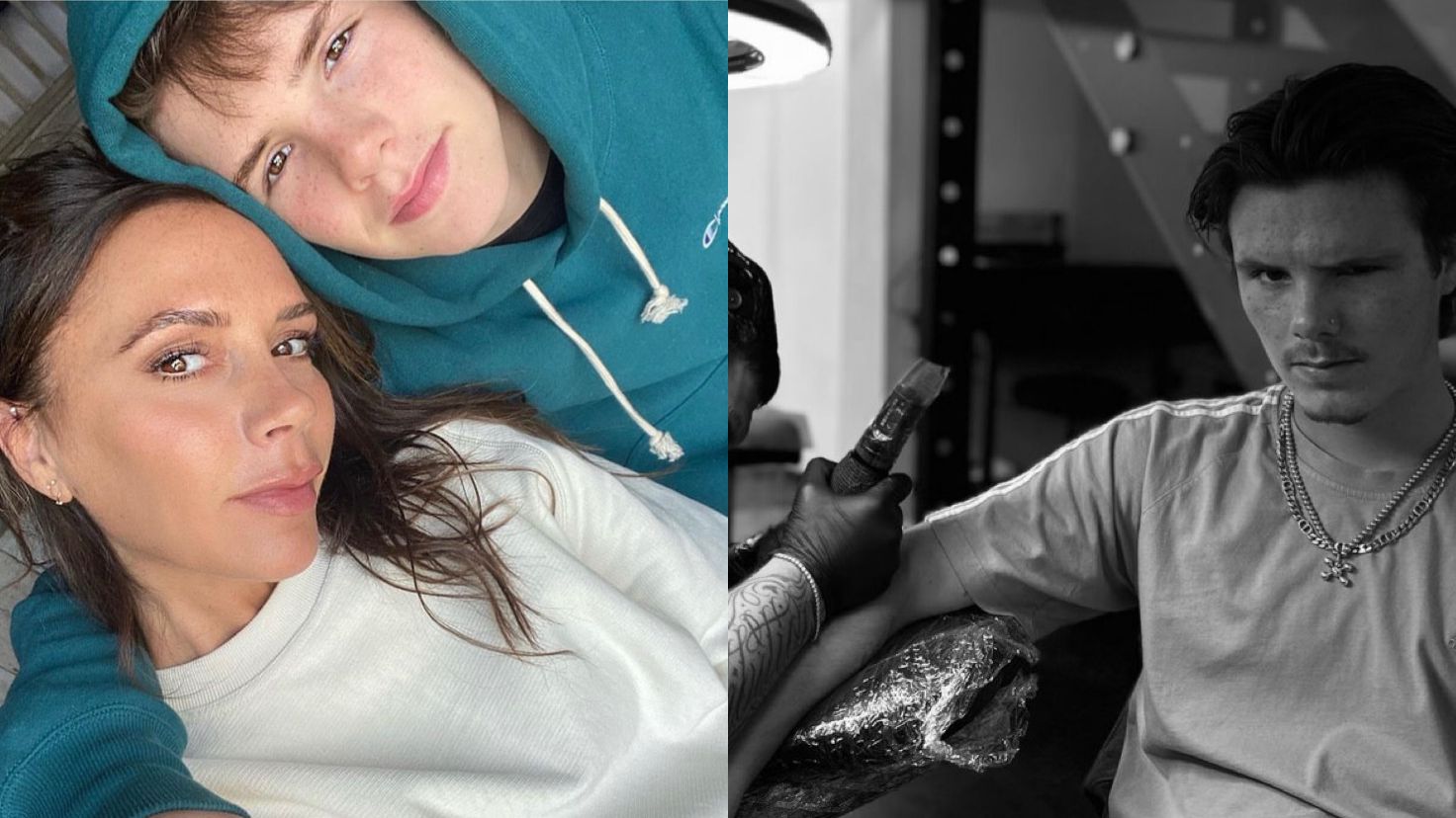 Filho mais novo de David e Victoria, Cruz Beckham, faz tatuagem em homenagem a mãe