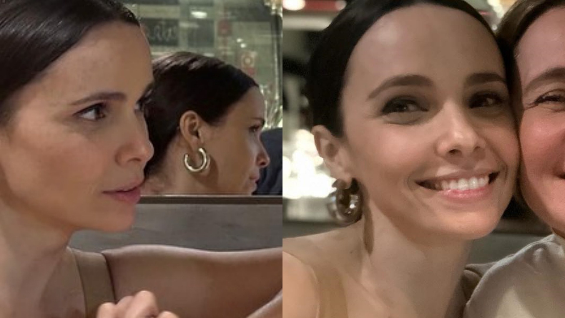 Débora Falabella enlouquece os fãs ao mostrar encontro com Adriana Esteves