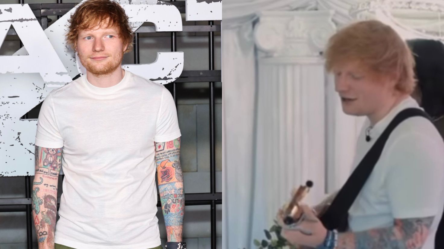 Ed Sheeran surpreende noivos ao invadir casamento e fazer apresentação surpresa; veja vídeo