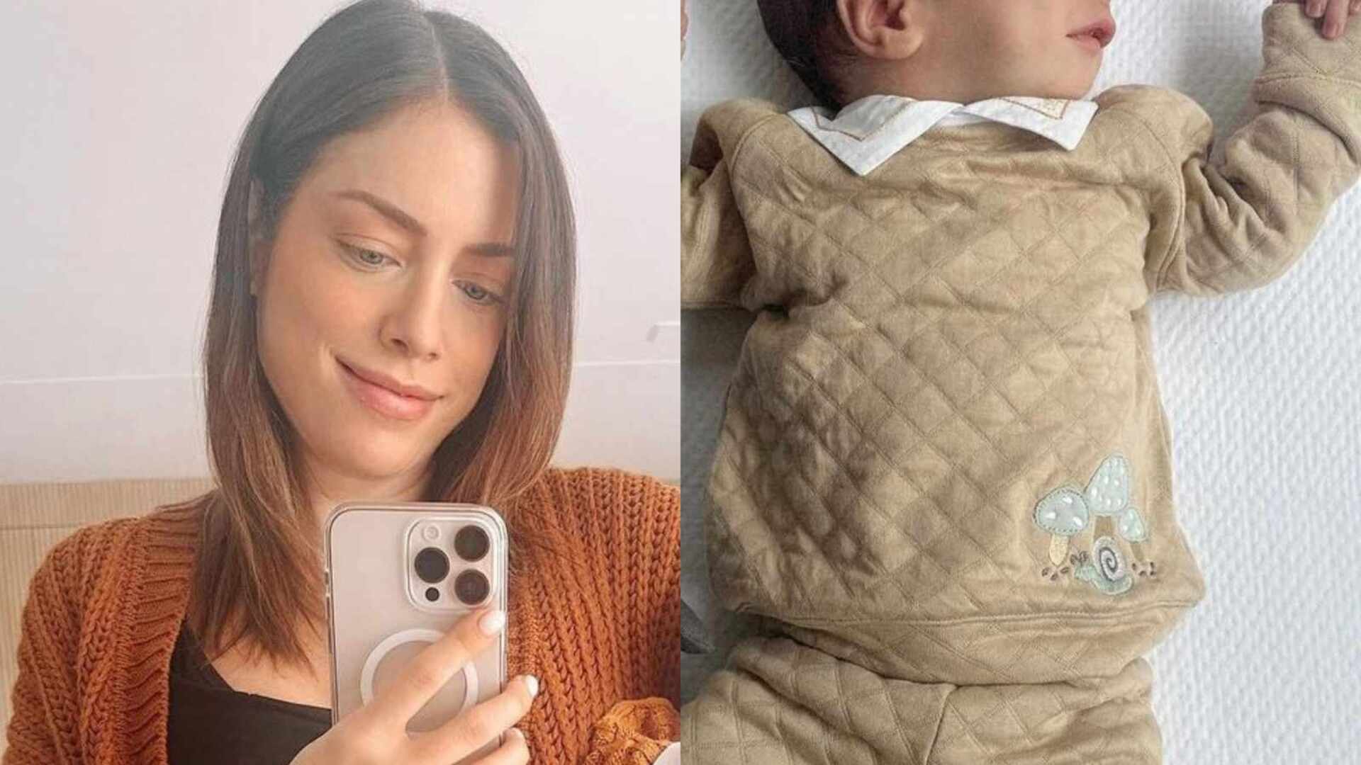 Fabiana Justus mostra como o filho recém-nascido está: ”Pura gostosura”
