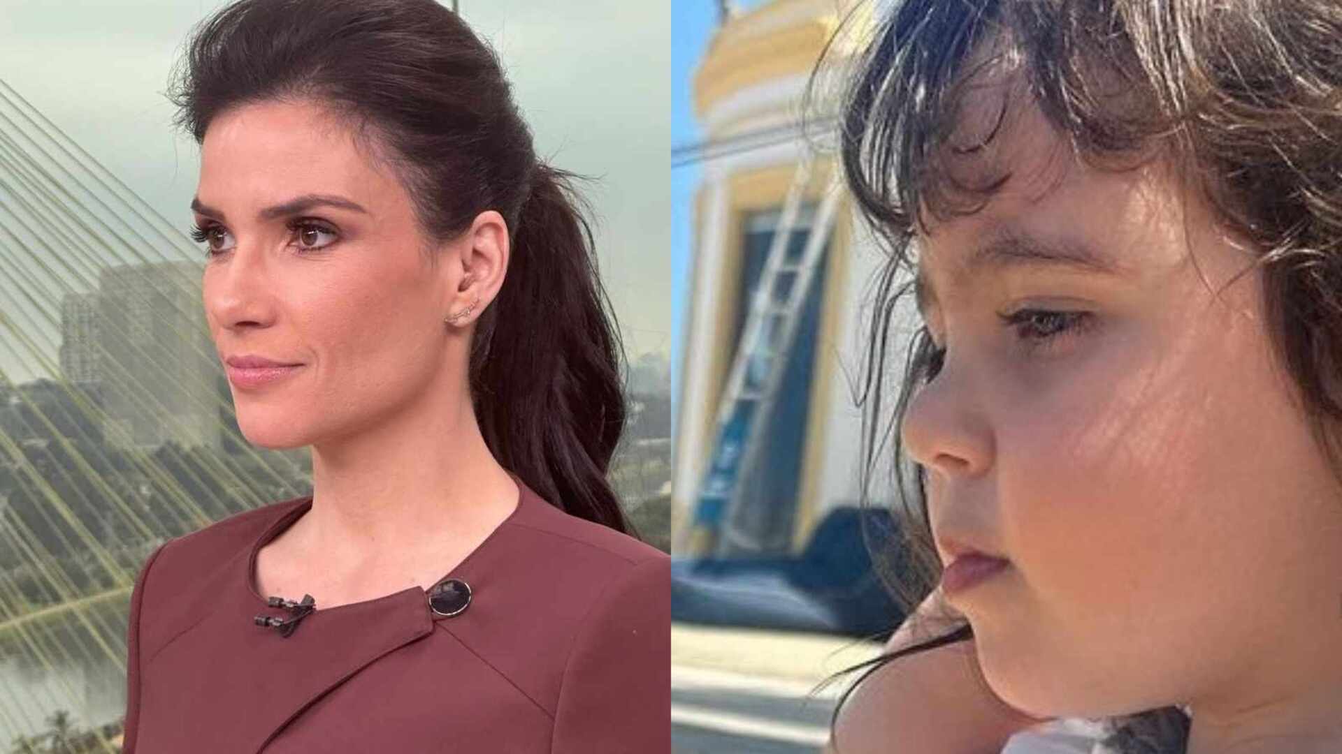De férias, Sabina Simonato mostra fotos da filha em viagem: ”Linda”
