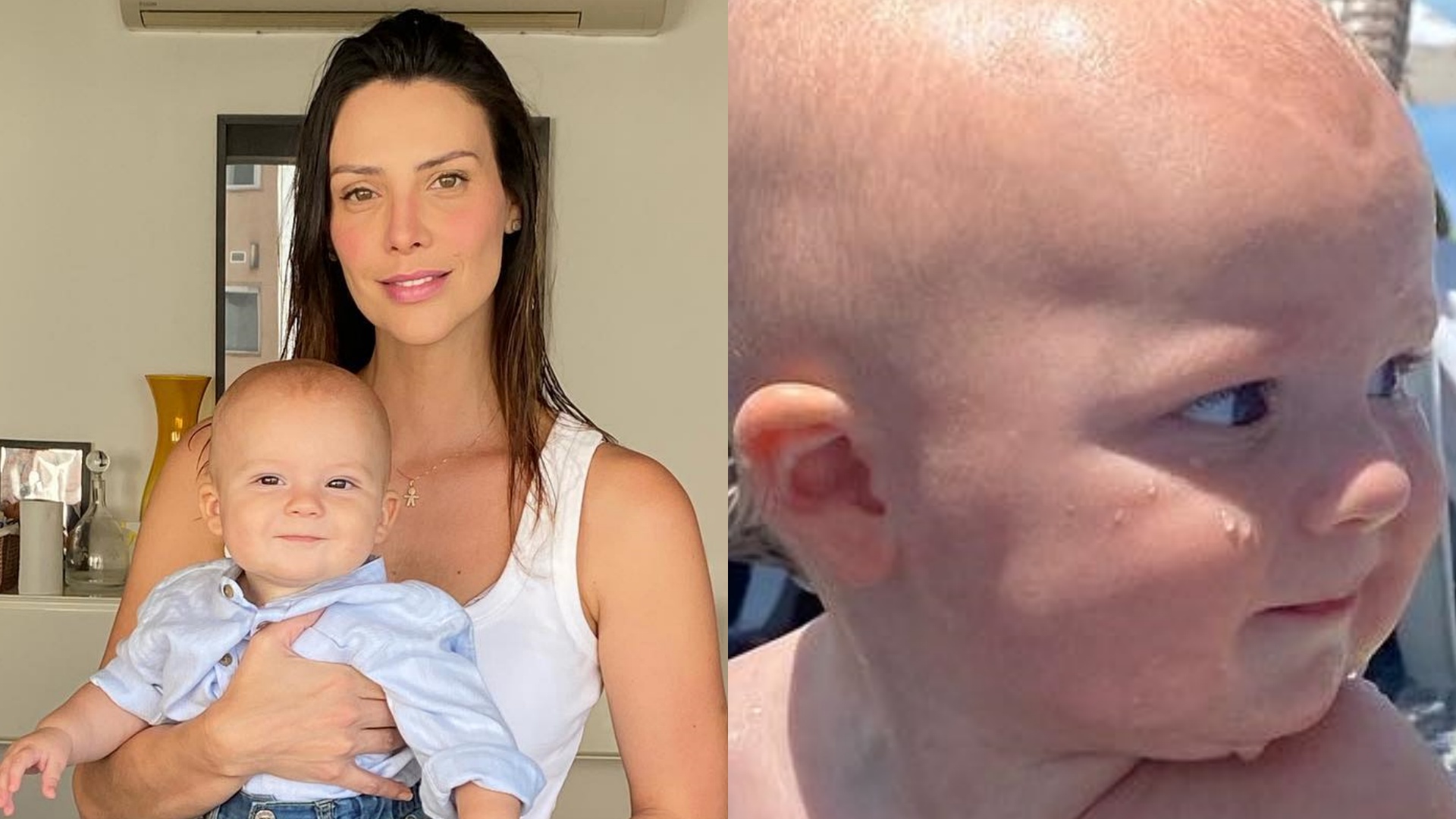 Filho de Camila Rodrigues rouba a cena em cliques na piscina: “Curtindo a vida”