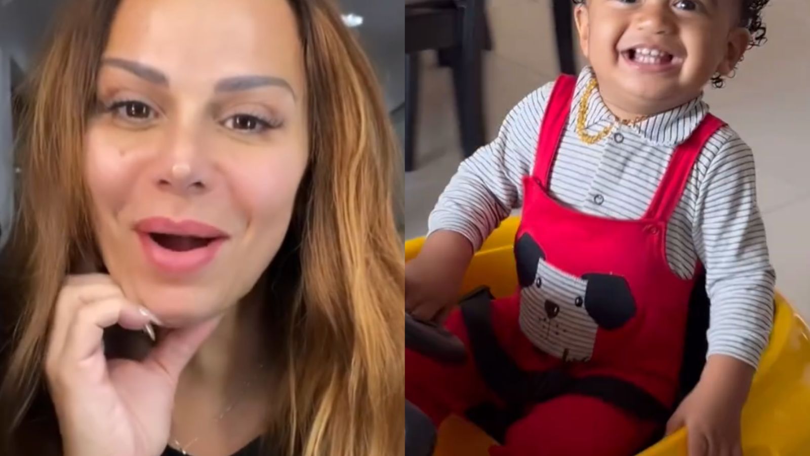 Filho de Viviane Araújo passa dos limites da fofura ao pilotar carrinho