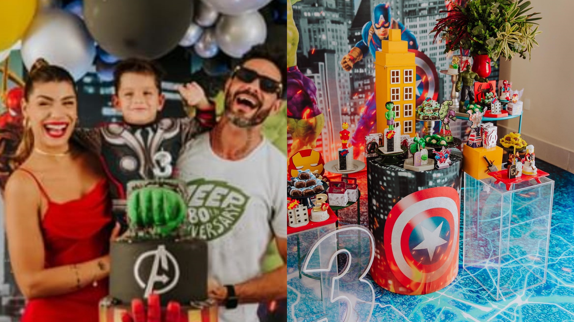 Com festa luxuosa, Fran e Diego Grossi comemoraram aniversário do filho