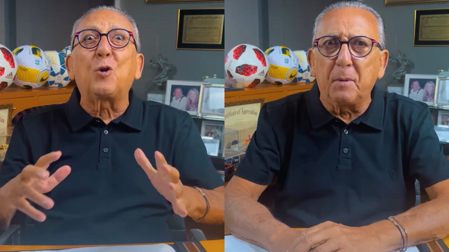 Galvão Bueno diz estar se sentindo ‘um peixe fora d’água’ desde que deixou as narrações