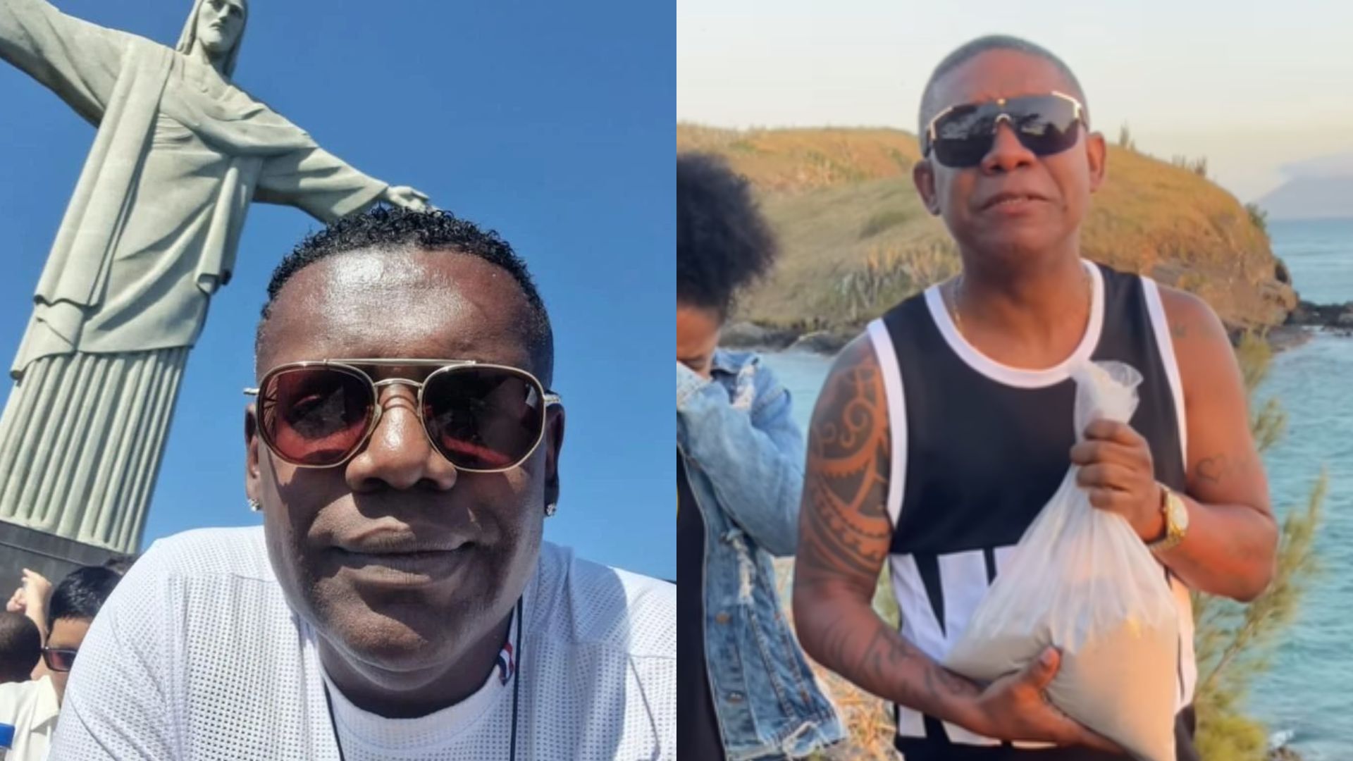 Irmão de MC Marcinho se despede do cantor ao jogar suas cinzas no mar