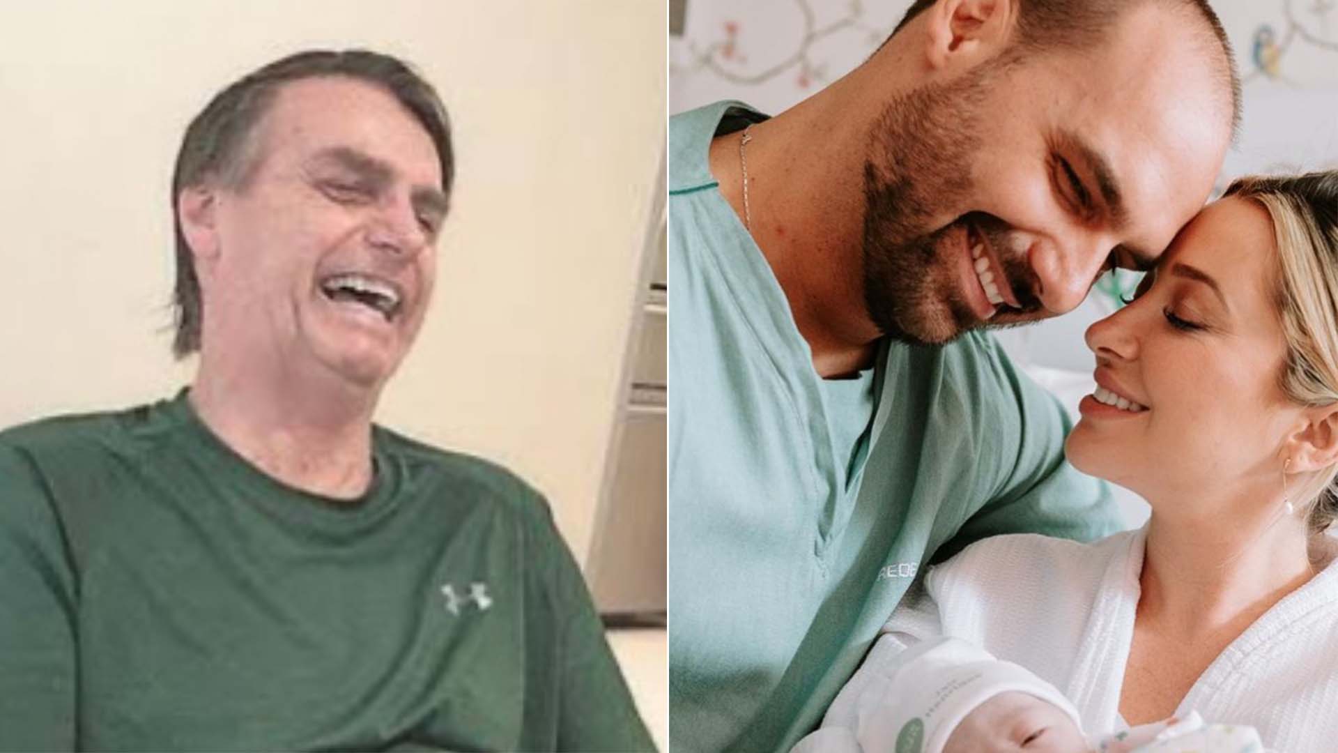 Filho de Jair Bolsonaro anuncia o nascimento do herdeiro e faz homenagem para o pai