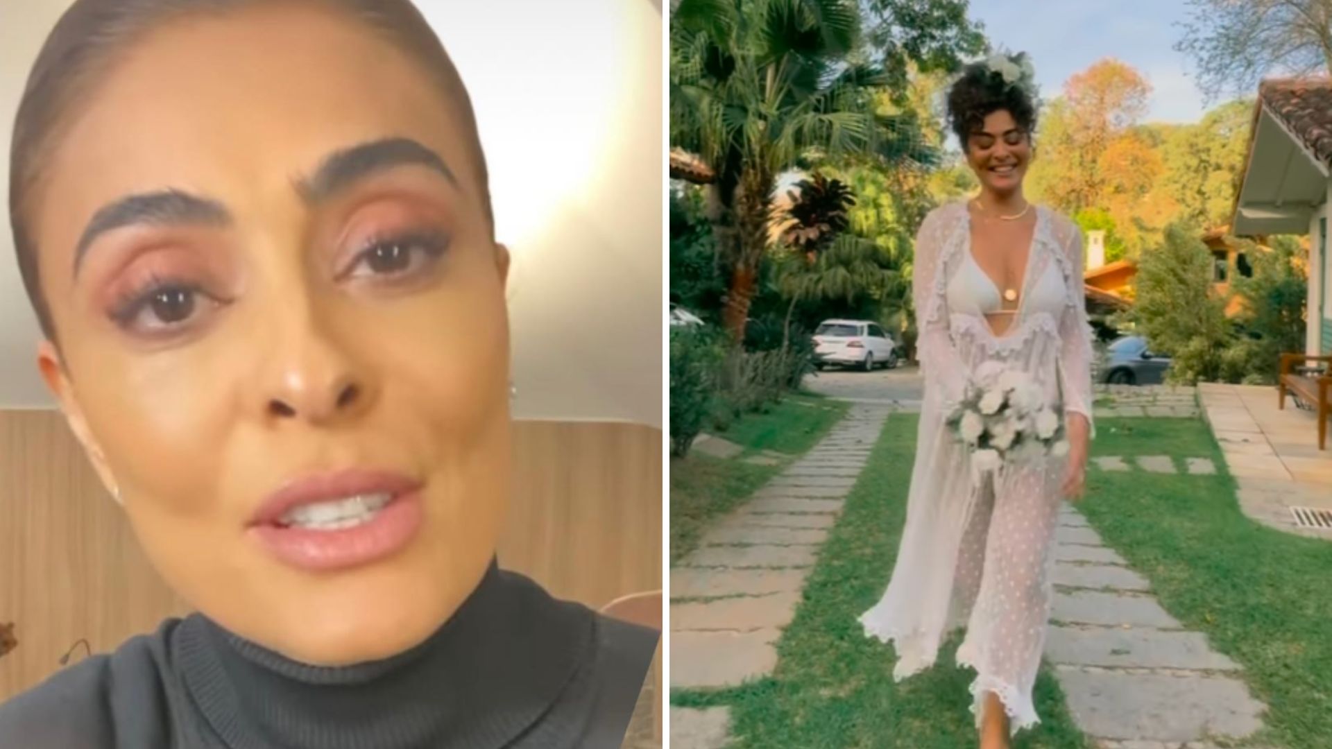 Juliana Paes se pronuncia após look polêmico em cerimônia na igreja: “Foi por isso”