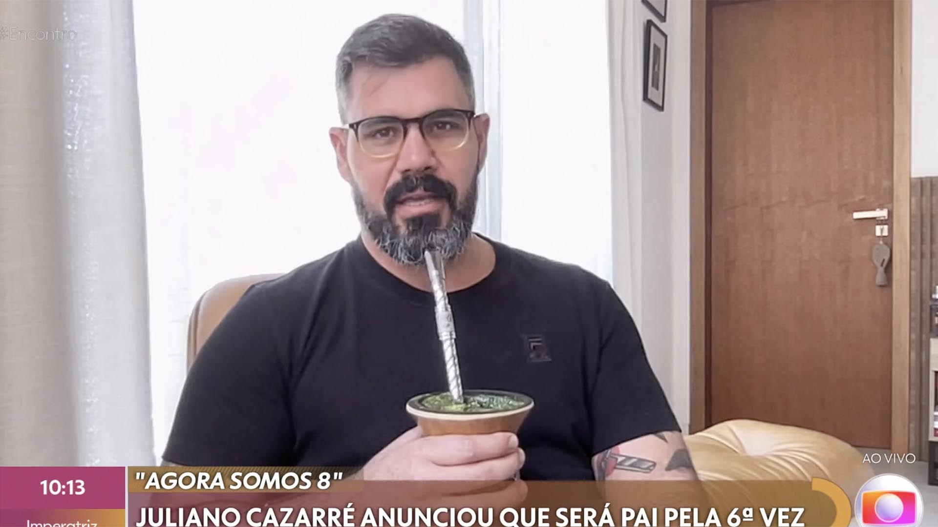 Juliano Cazarré fala sobre o sexto filho: ‘A gente não evita filho’