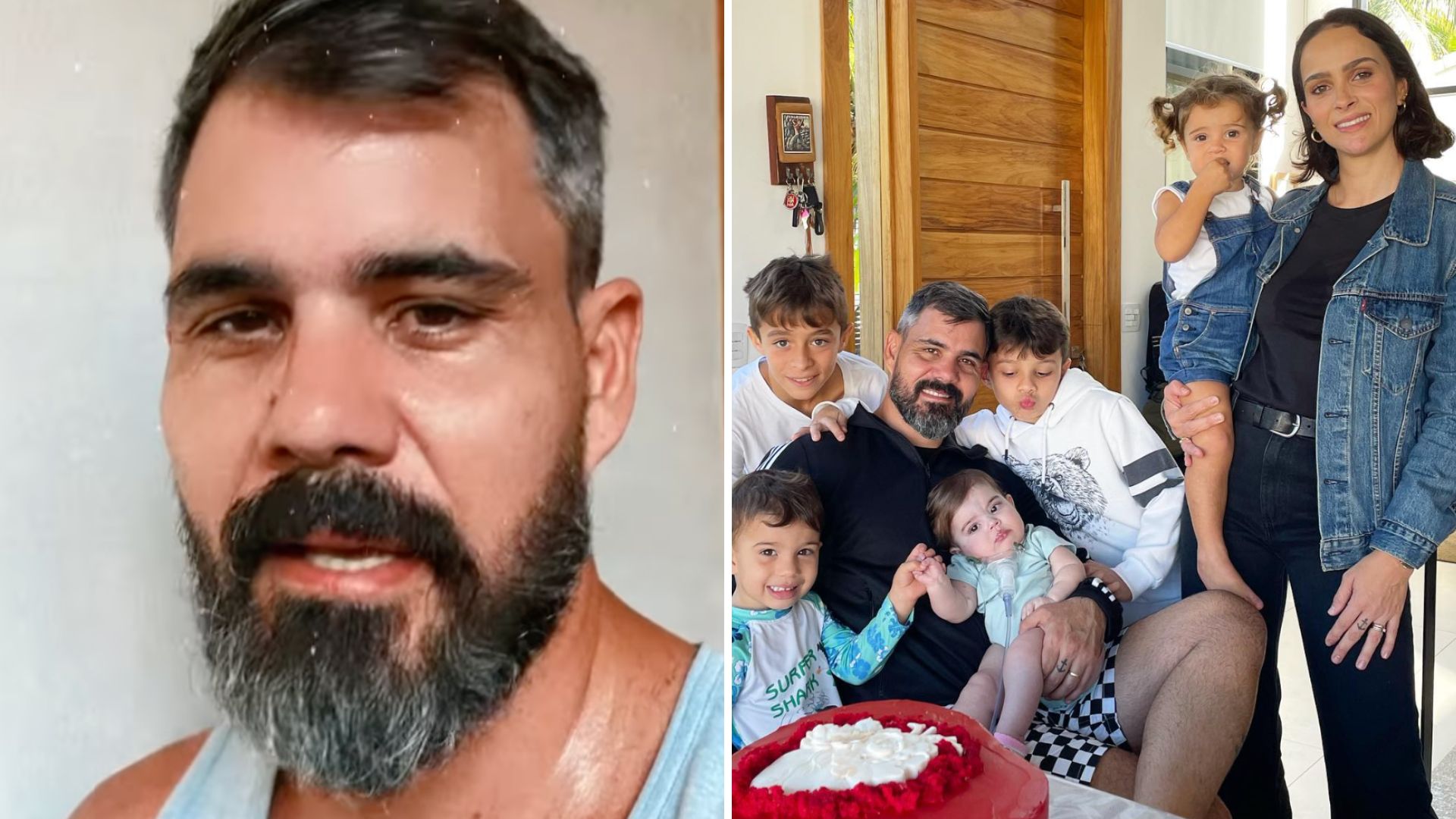 Juliano Cazarré rebate críticas após anunciar sexta gravidez da mulher: “Declínio moral”