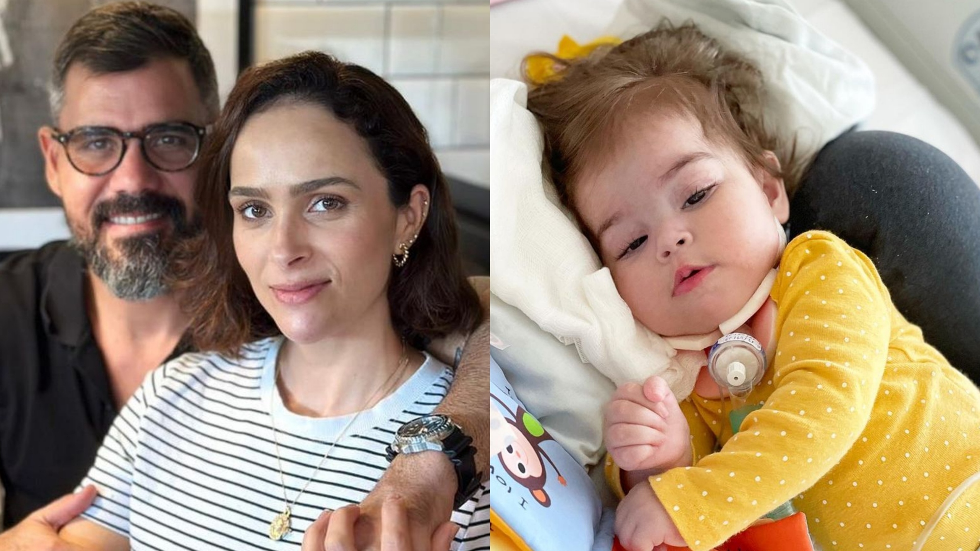Esposa de Juliano Cazarré posta nova foto da filha caçula e se emociona: ‘Já aprendi tanto’