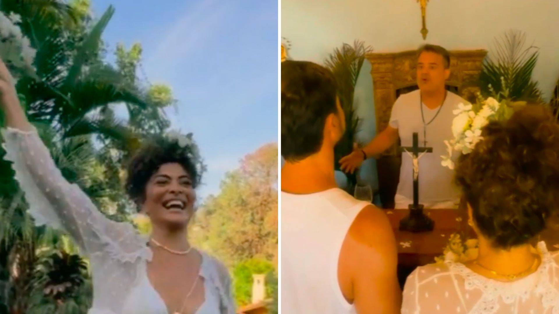 Juliana Paes sofre críticas ao entrar na igreja com look polêmico: “Sem noção”