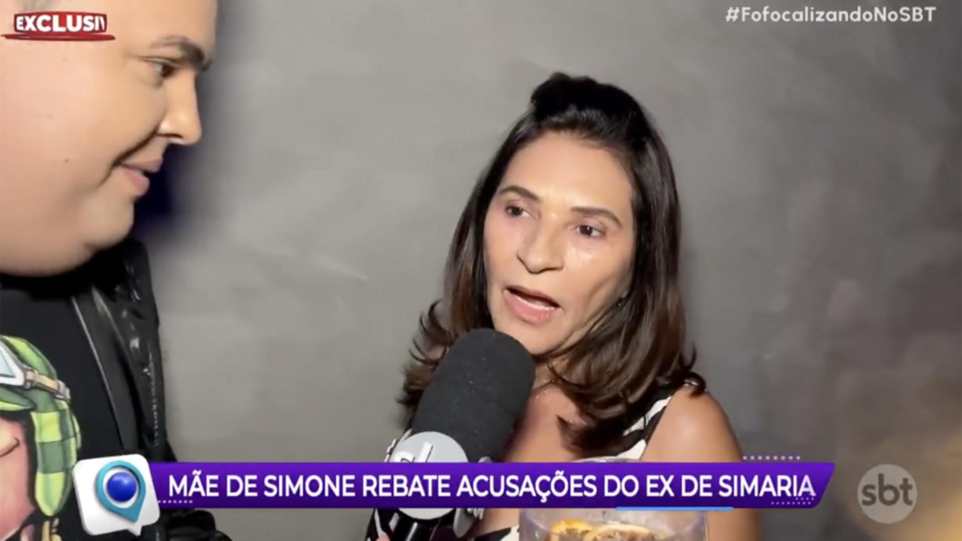 Mãe de Simone e Simaria rebate comentário de ex-genro: ‘Fala o que quiser’